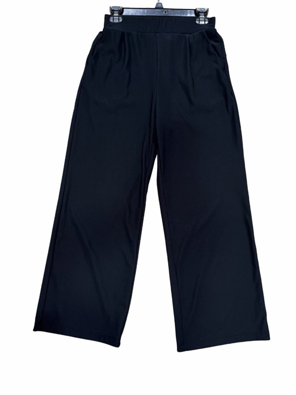 Halara Black High Waisted Wide Leg Pants w/Pockets Pleated Trousers Workwear W26